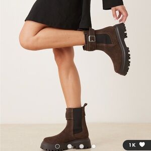 Suede Chocolate Brown Boots